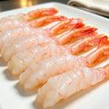 Sweet raw New Zealand shrimp in a tray (2)