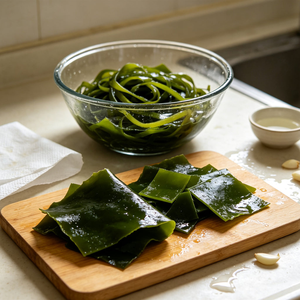 Sun dried kelp seaweed strips (1)