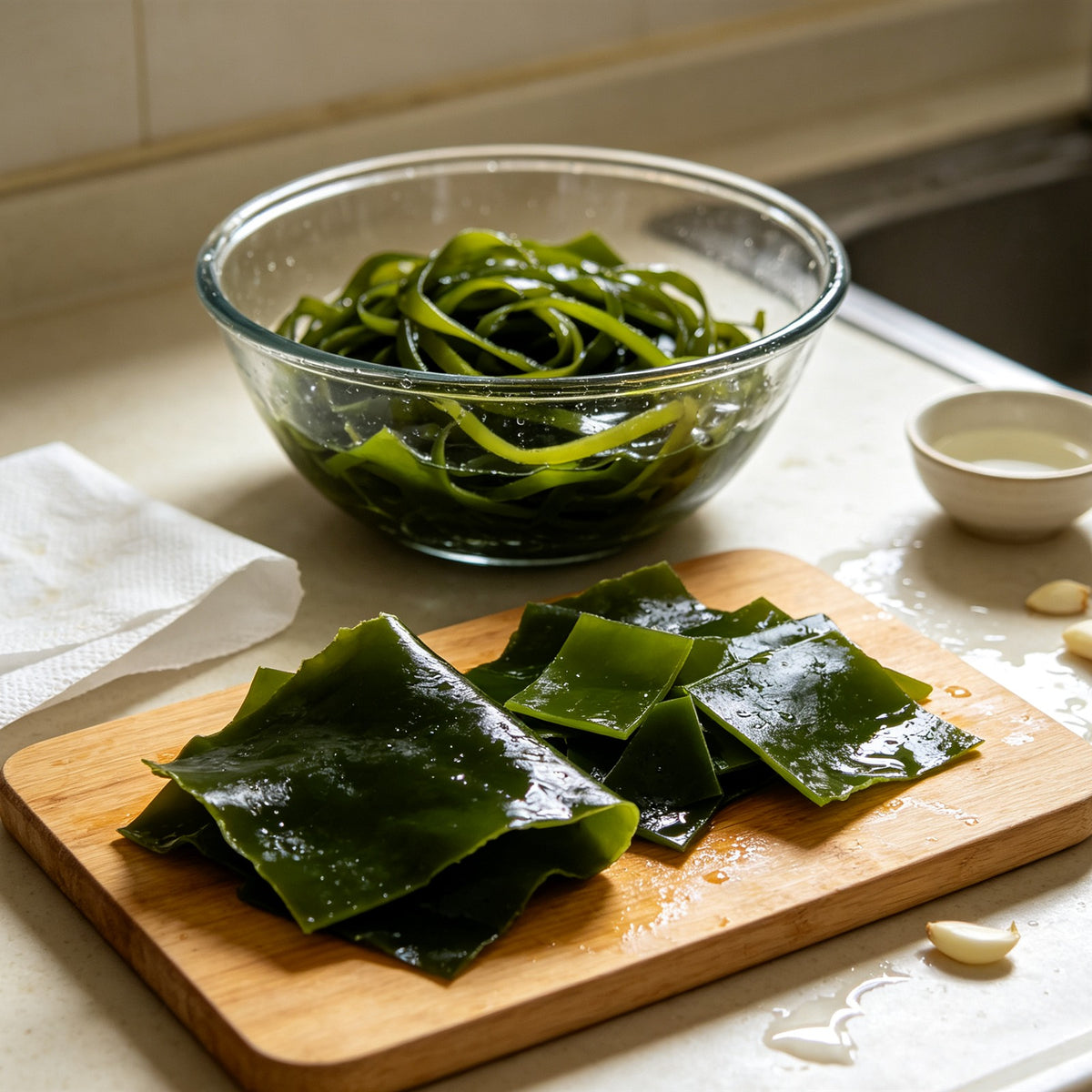 Sun dried kelp seaweed strips (1)