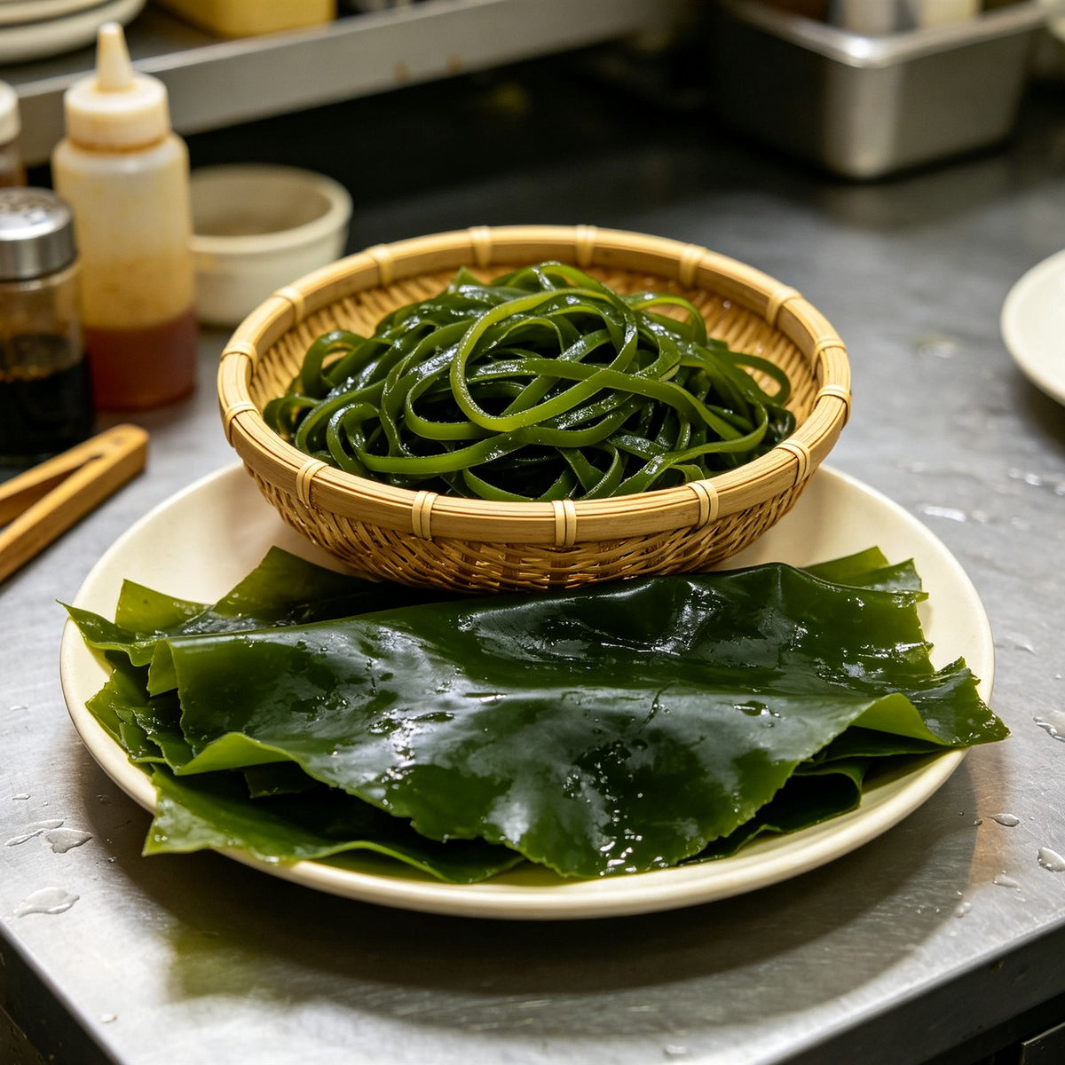 Sun dried kelp seaweed strips (3)